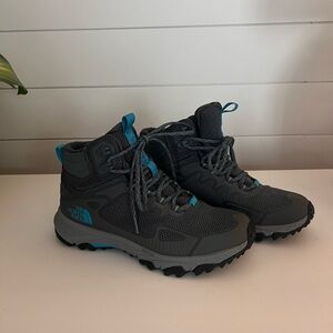 The North Face Black and Blue Boots